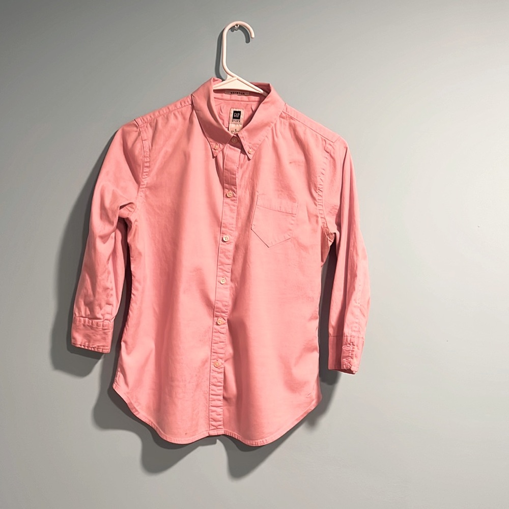 Spring into spring with this crisp button down preppy shirt.
